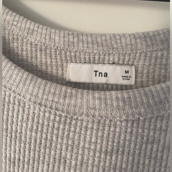 TNA Aritzia Waffle Sweater - Picture 2 of 4